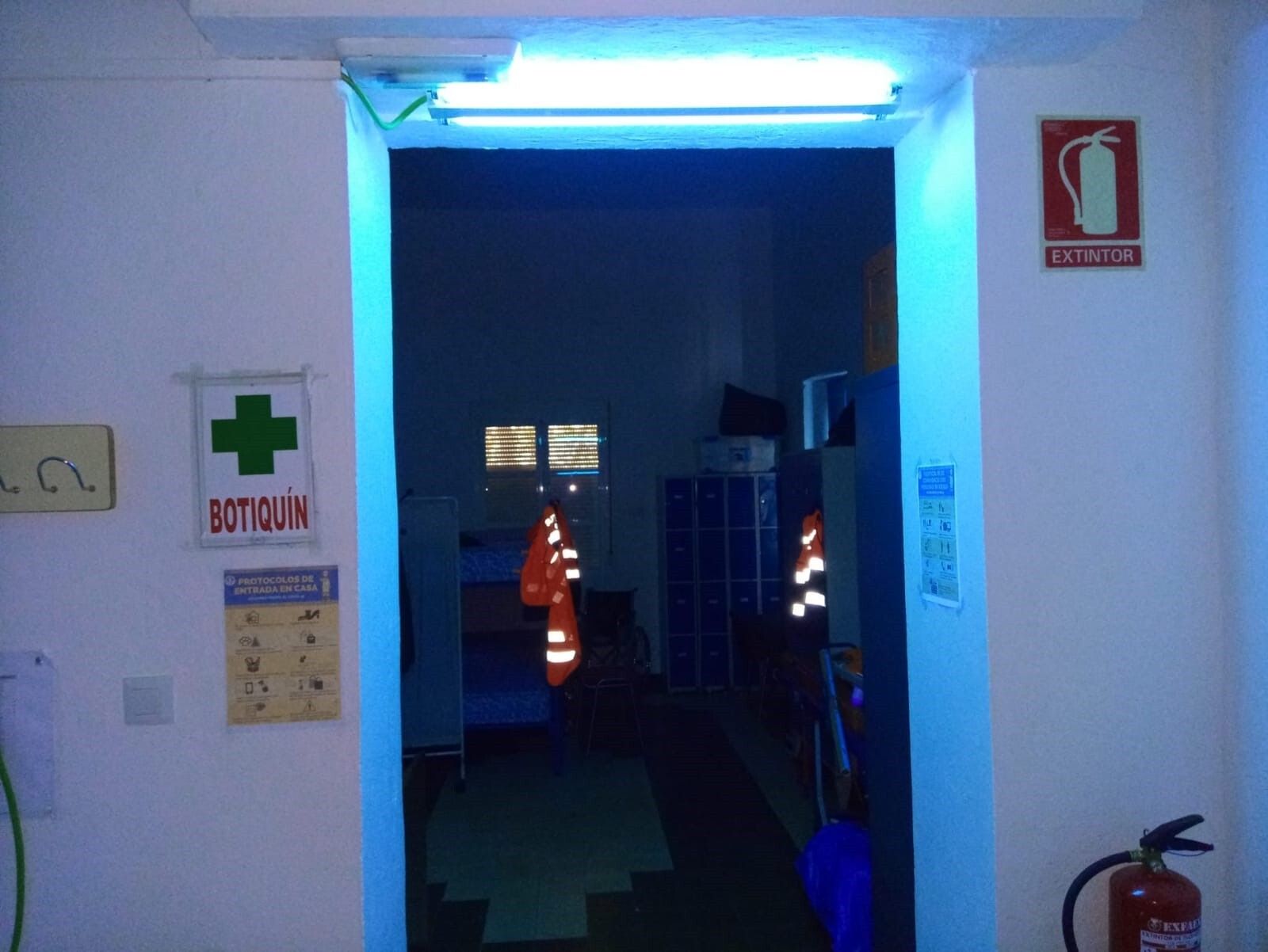 Uno de los arcos UV instalados