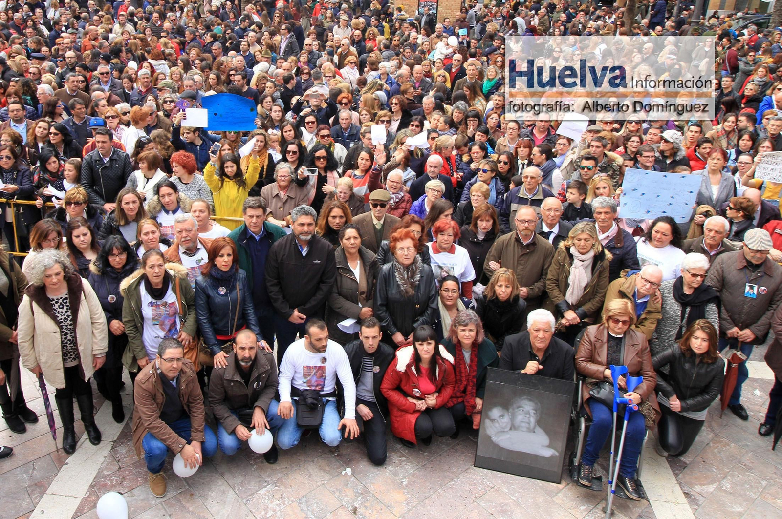 Imágenes de la manifestación contra la derogación de la prisión permanente revisable celebrada en Huelva