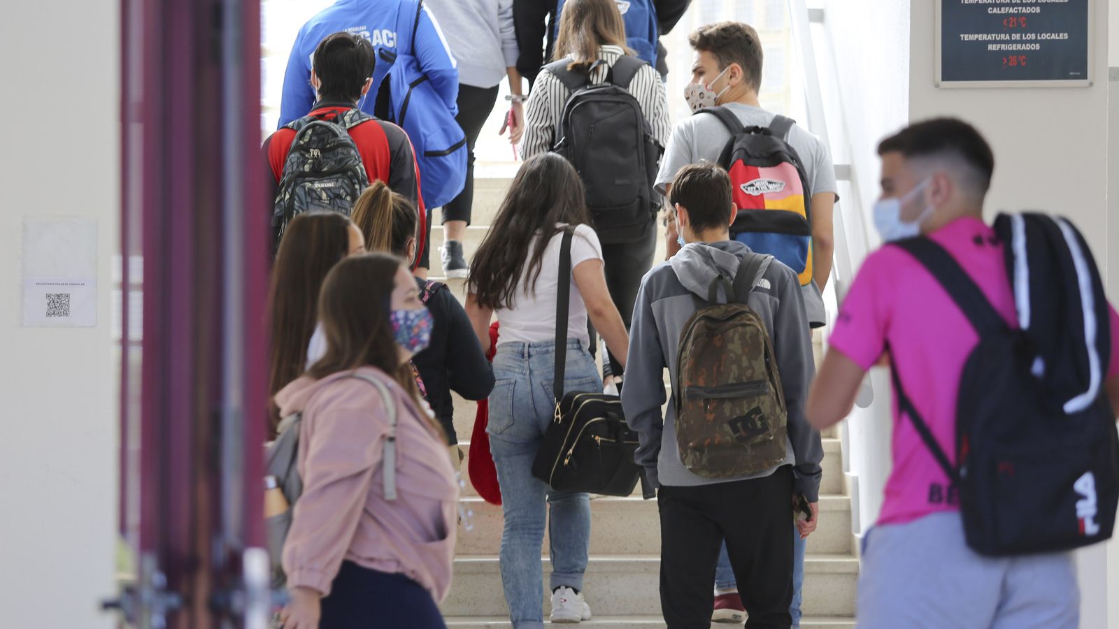 Estudiantes de la UMA.