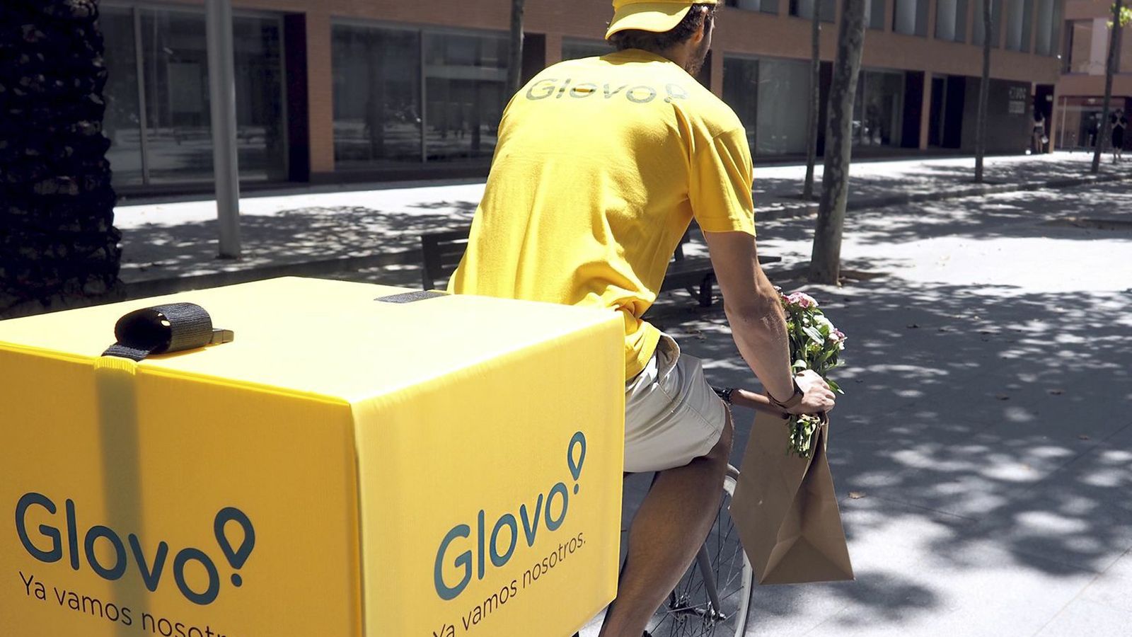 Mensajero de Glovo.