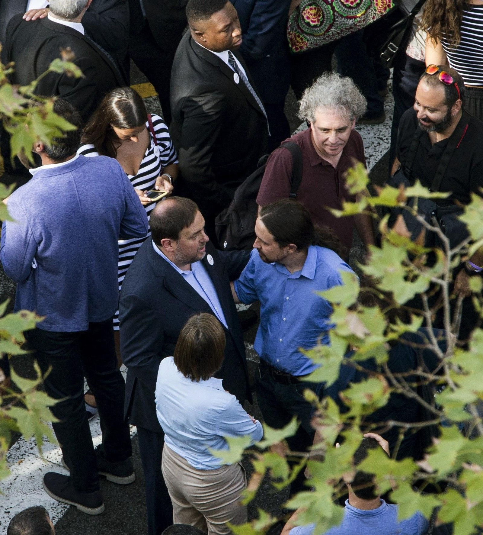 La manifestación contra el terrorismo en Barcelona