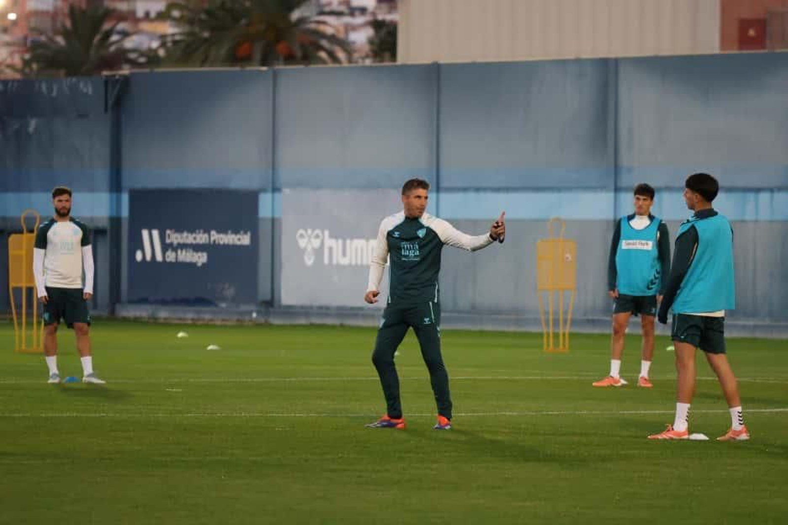 Así ha sido el primer entrenamiento del Málaga CF de Funes