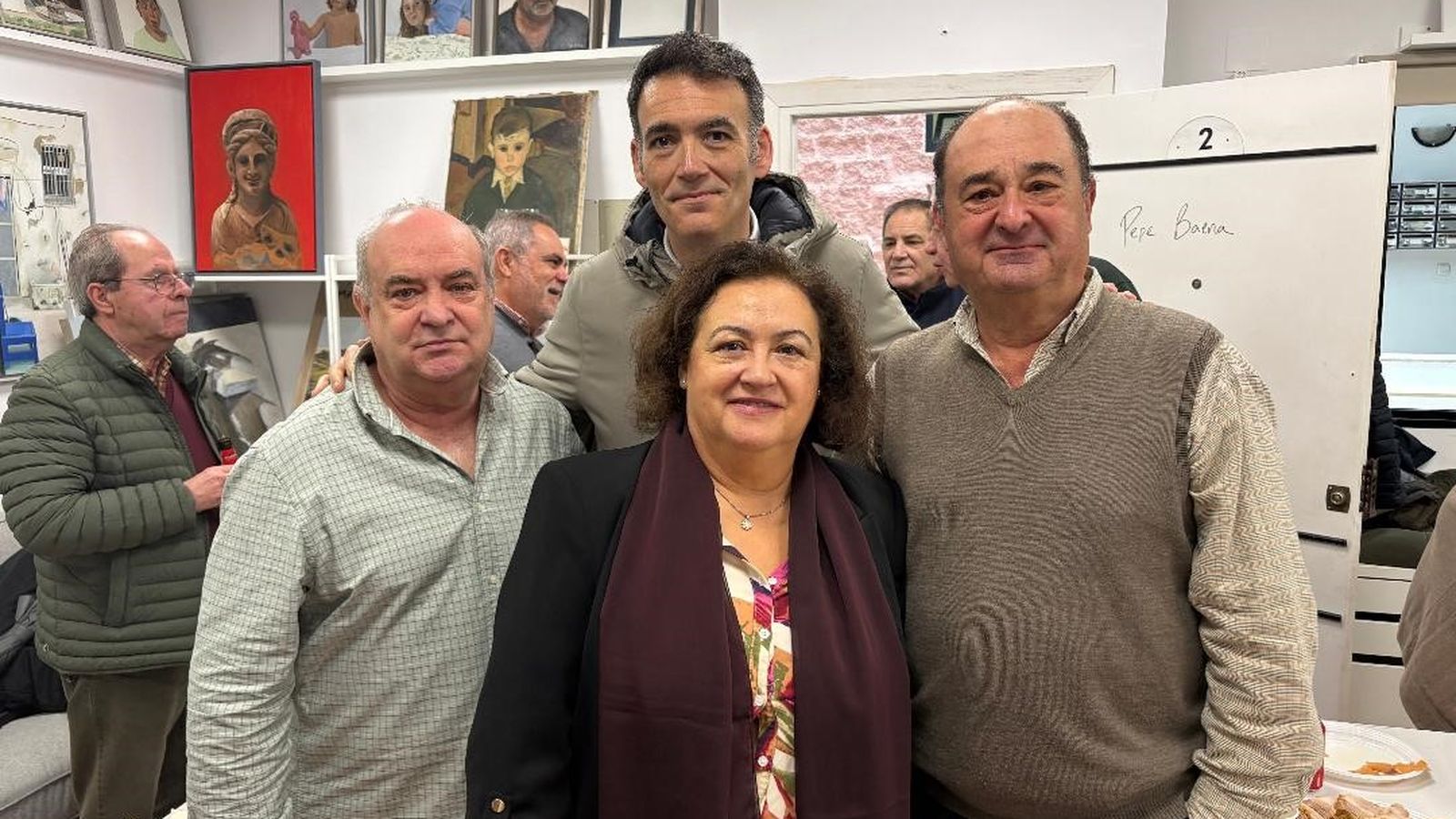 Pelayo García Borbolla, Emilio Triguero, Elisa López y Chano Quintero.
