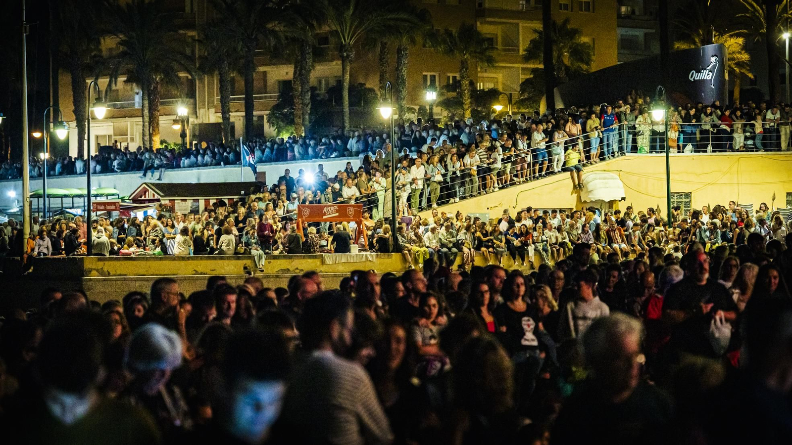 Las imágenes del espectáculo 'Gadir, el resurgir de los fenicios' de 'La fura dels Baus' en La Caleta