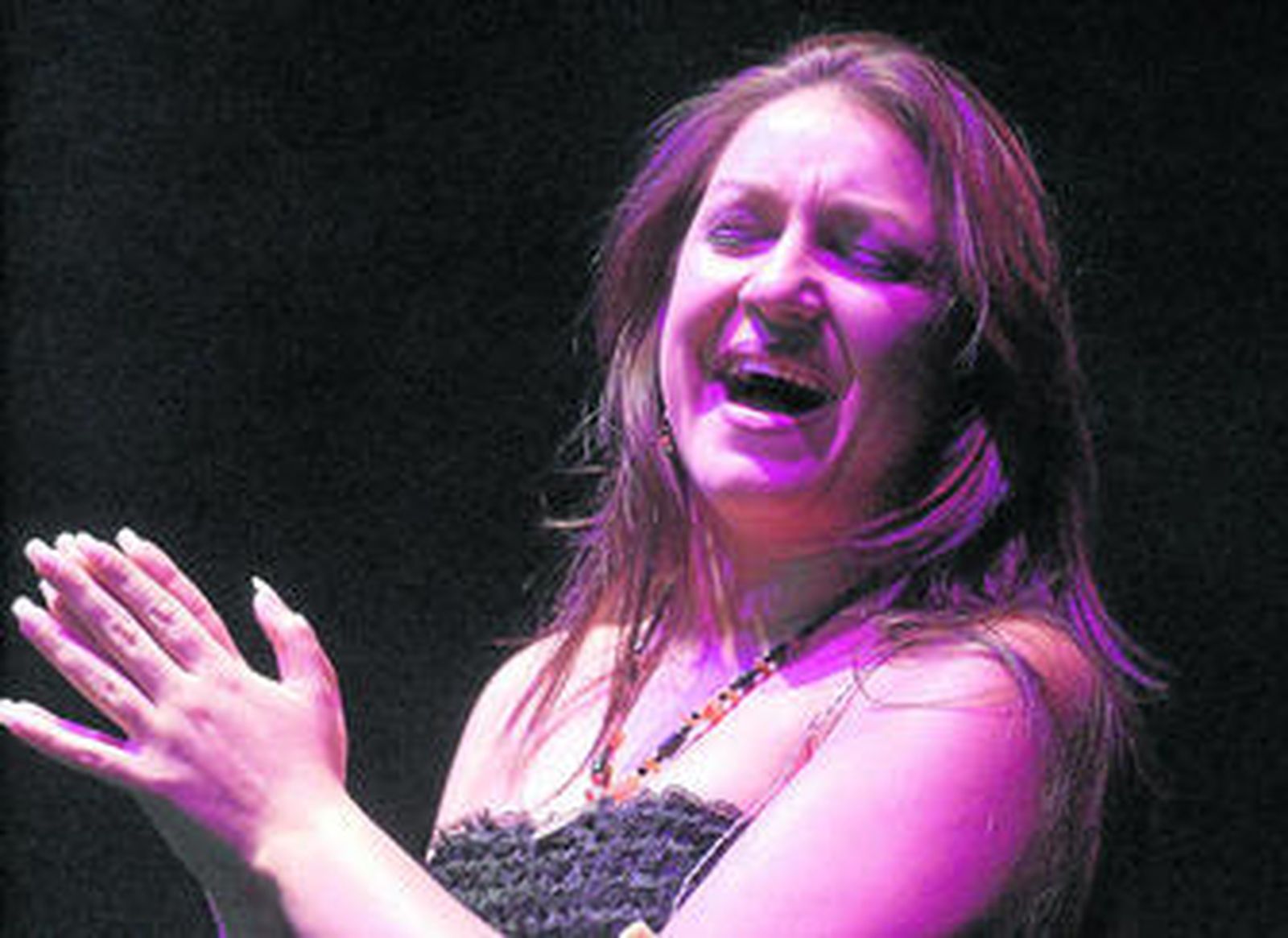 La cantaora de San Fernando en una actuación reciente.