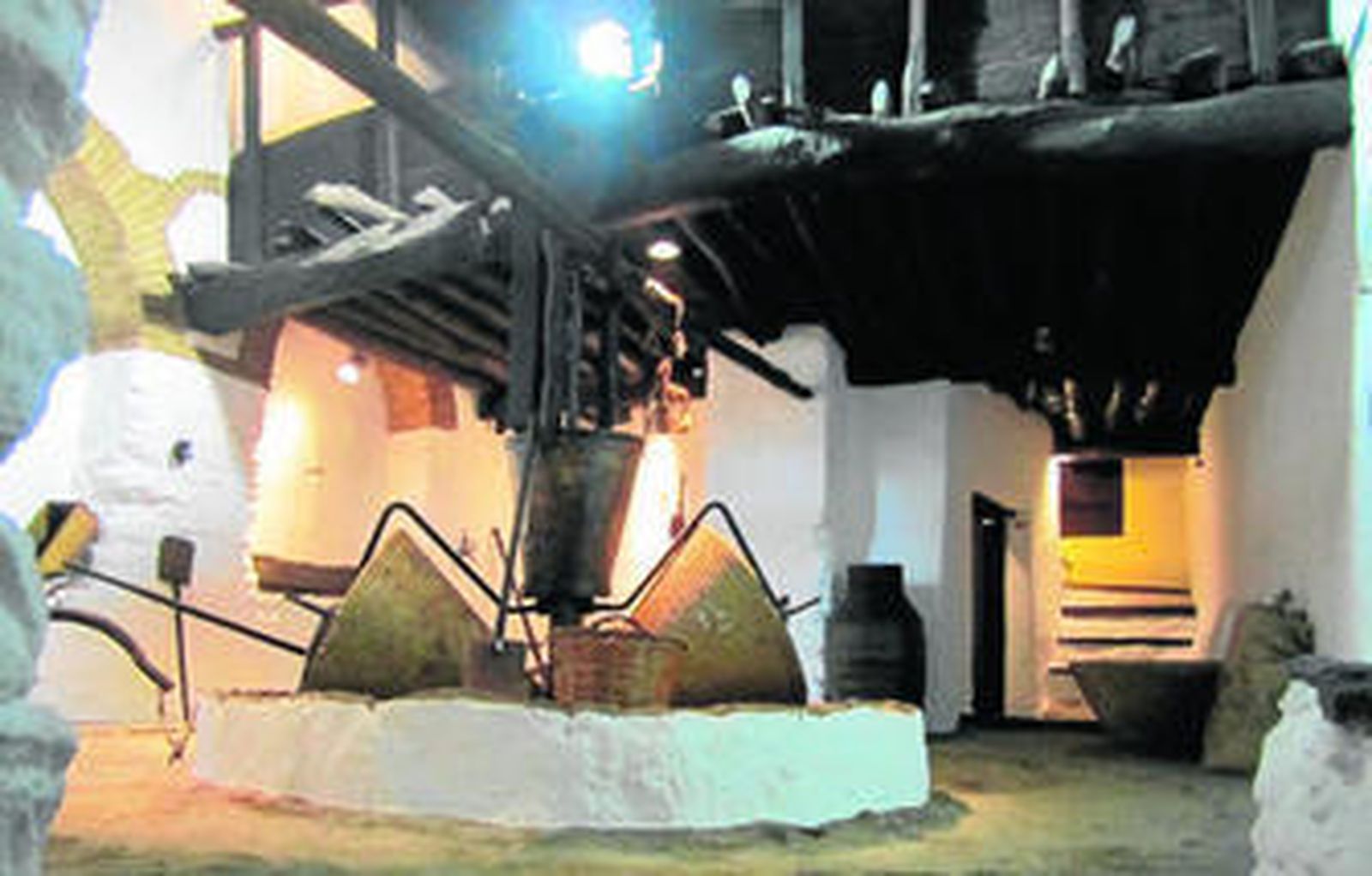 El museo etnográfico de la empresa, ubicado en un antiguo molino, en Benalauría.