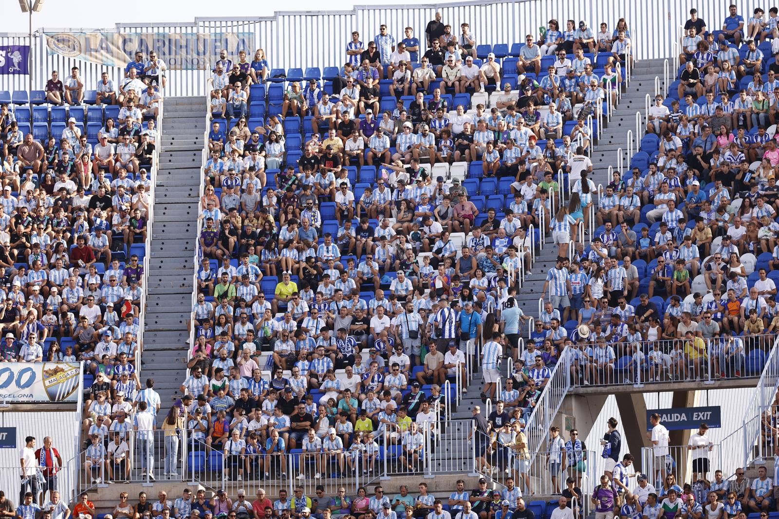Búscate en las gradas de La Rosaleda durante el Málaga CF-Cádiz