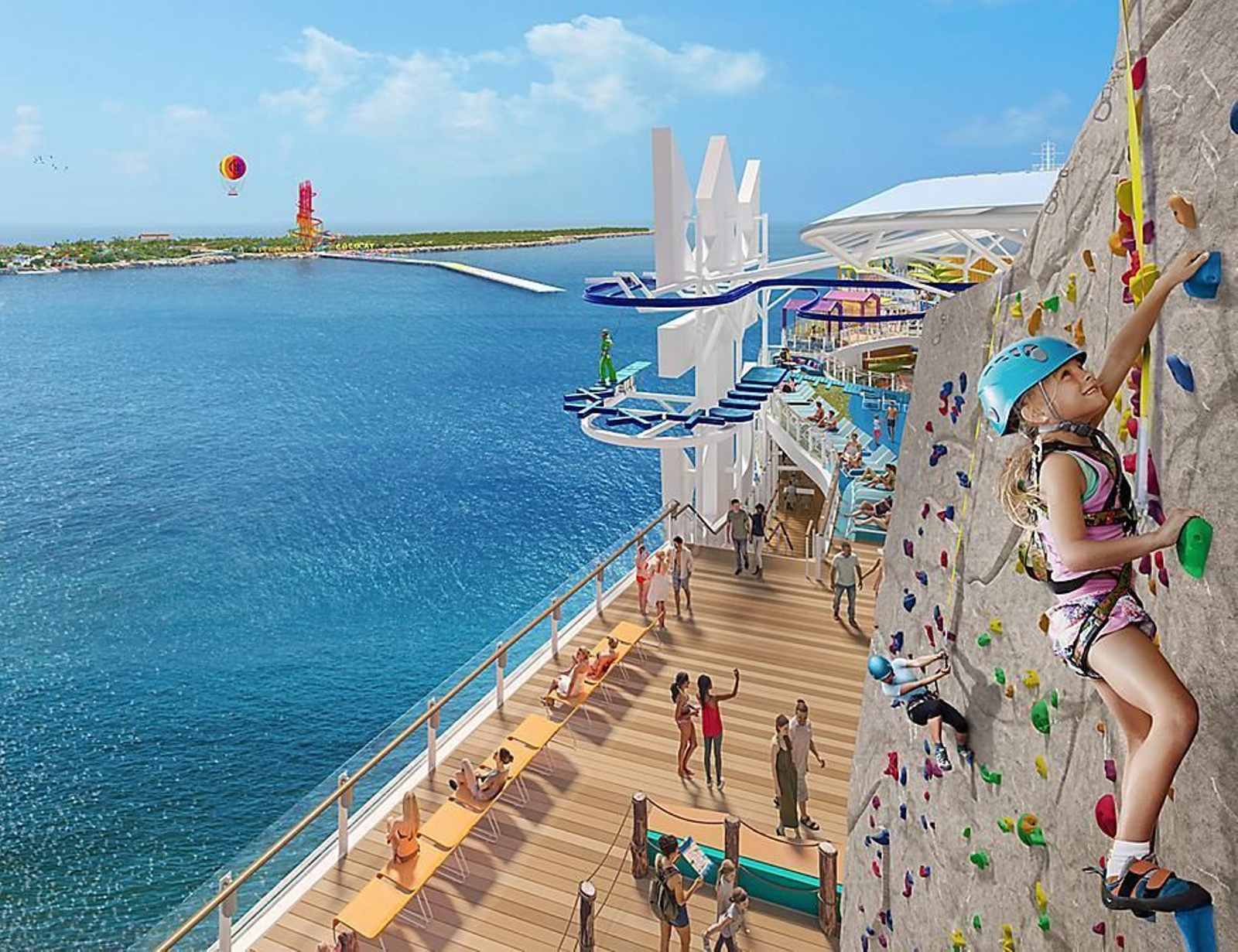 Imágenes del impresionante interior del crucero 'Icon of the Seas', el más grande del mundo