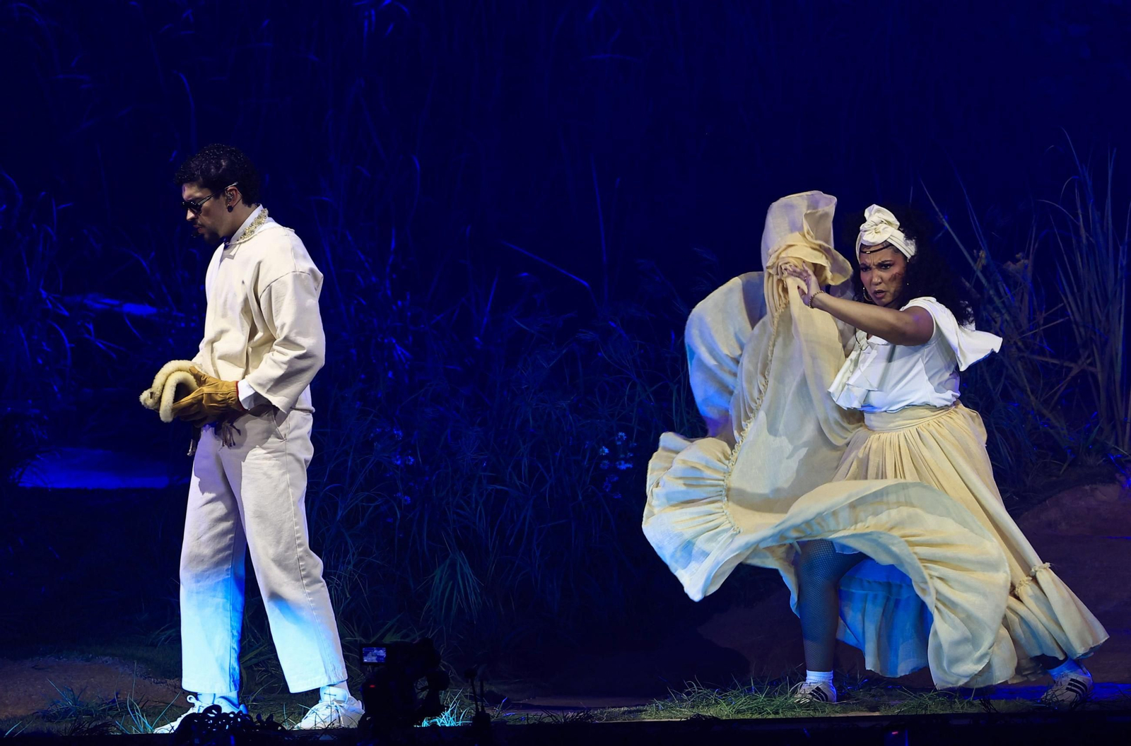 Bad Bunny, durante el último concierto de su residencia en Puerto Rico.