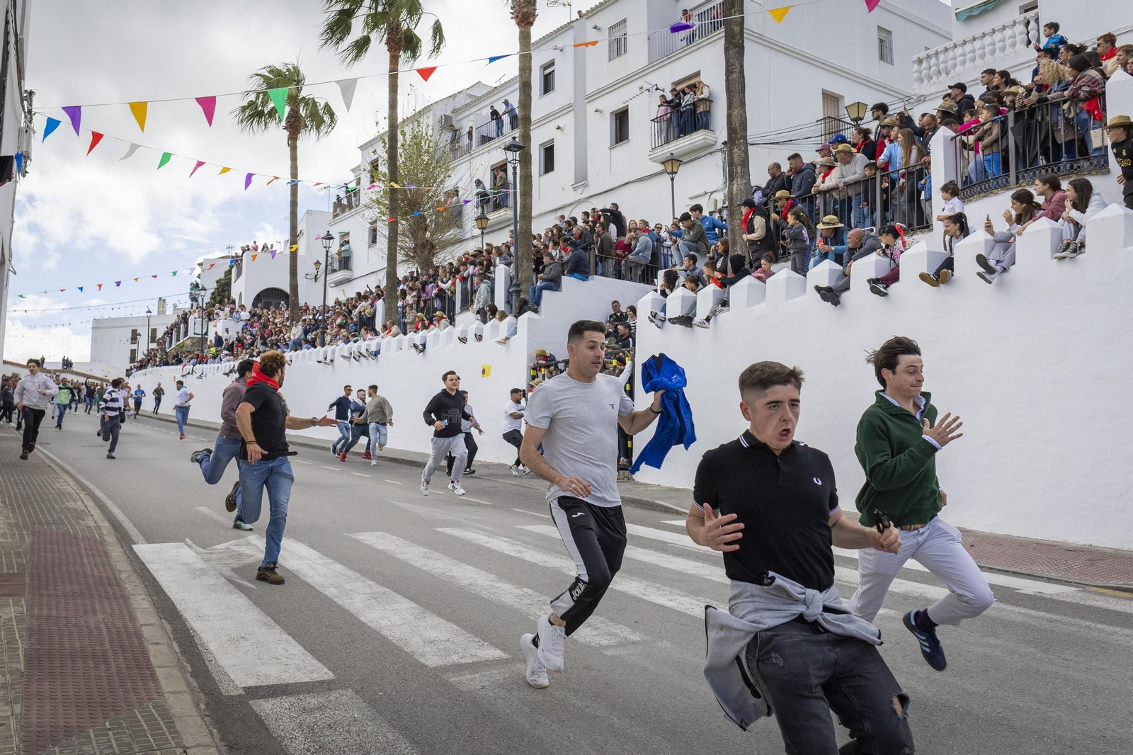 Las imágenes del Toro Embolao de Vejer 2025