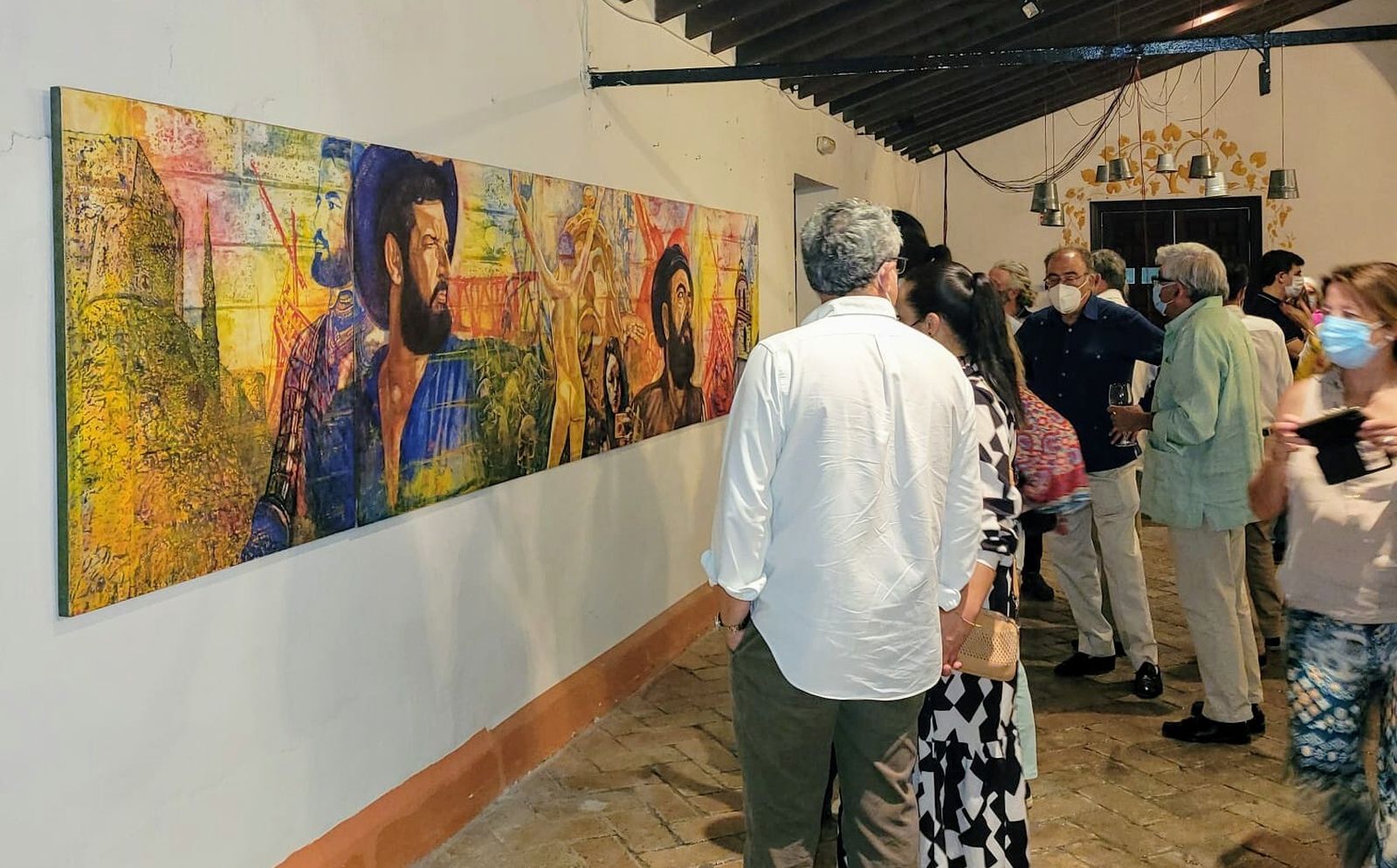 Una instantánea de la muestra de arte contemporáneo Circumnavigatio en la jornada inaugural.