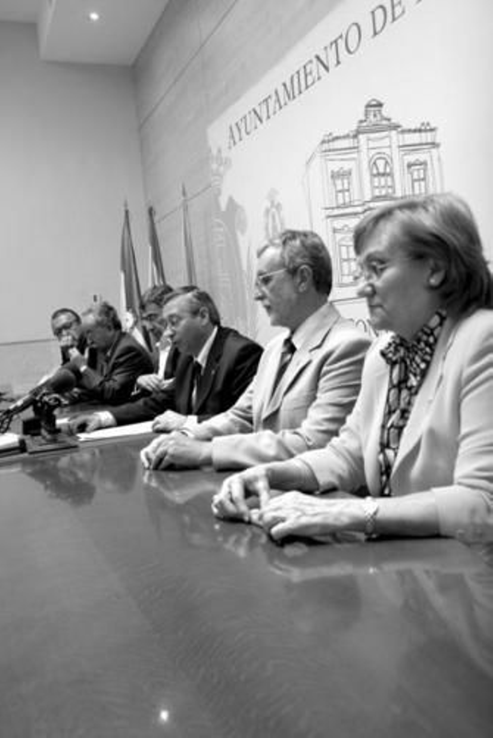 Rueda de prensa para presentar el soporte digital para invidentes.