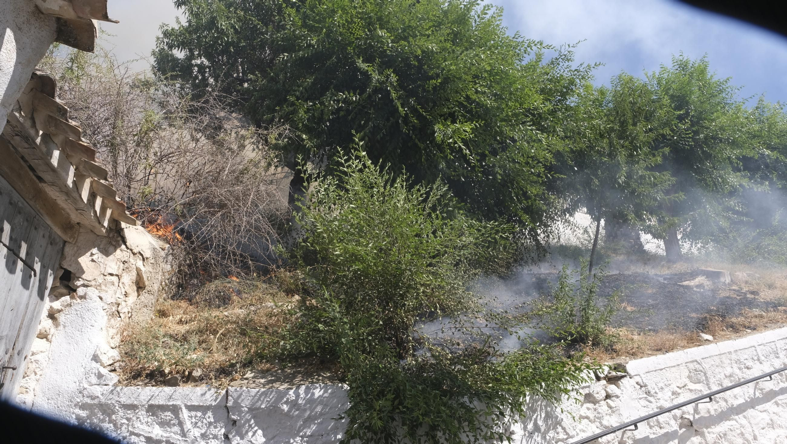 Imágenes del incendio de Vélez Blanco
