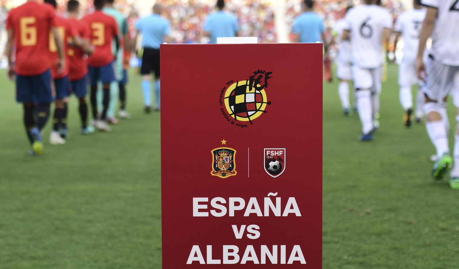 Las imágenes del España-Albania sub-21 en el Nuevo Arcángel