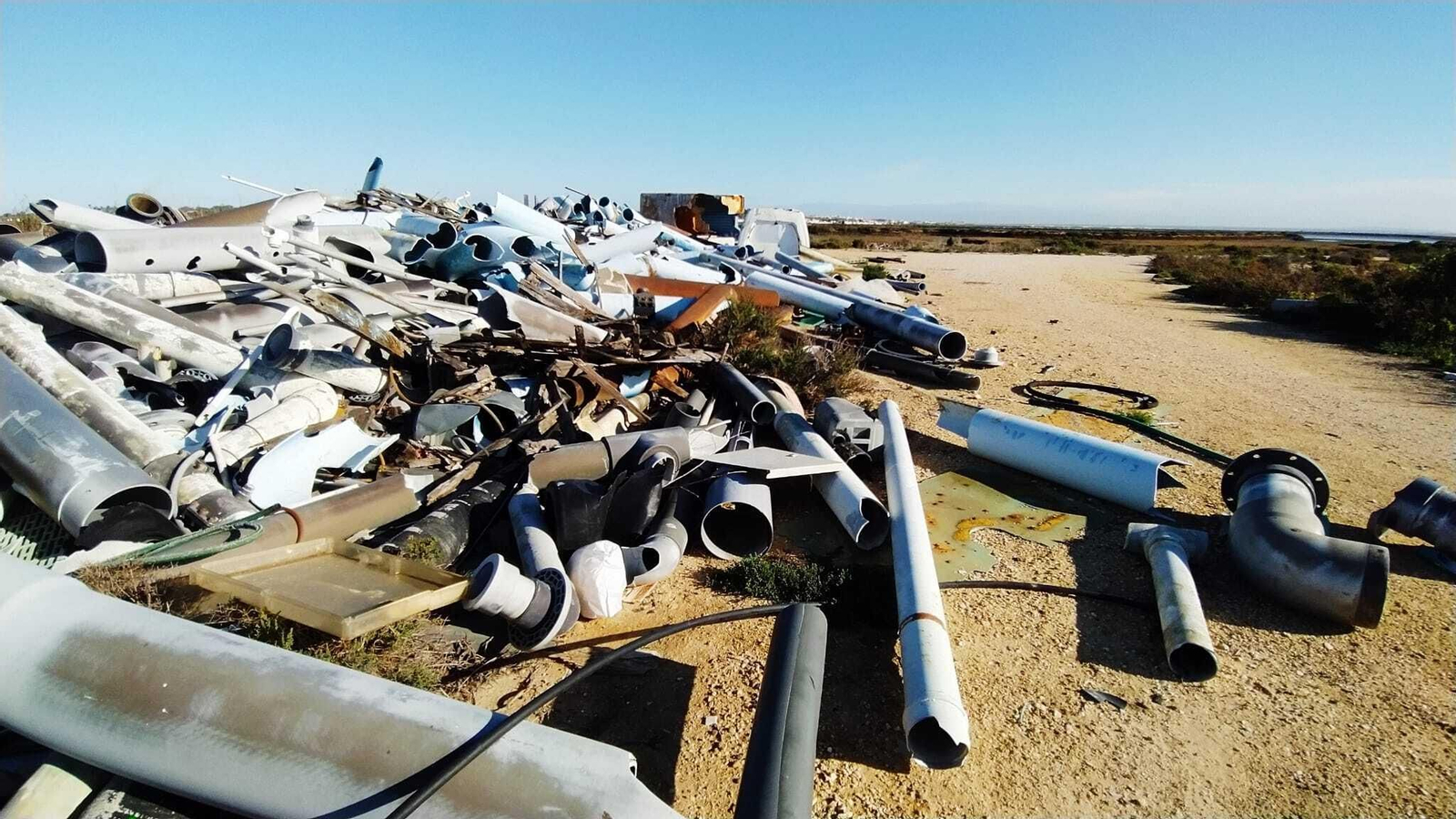 La degradación de la salina La Carabela en San Fernando