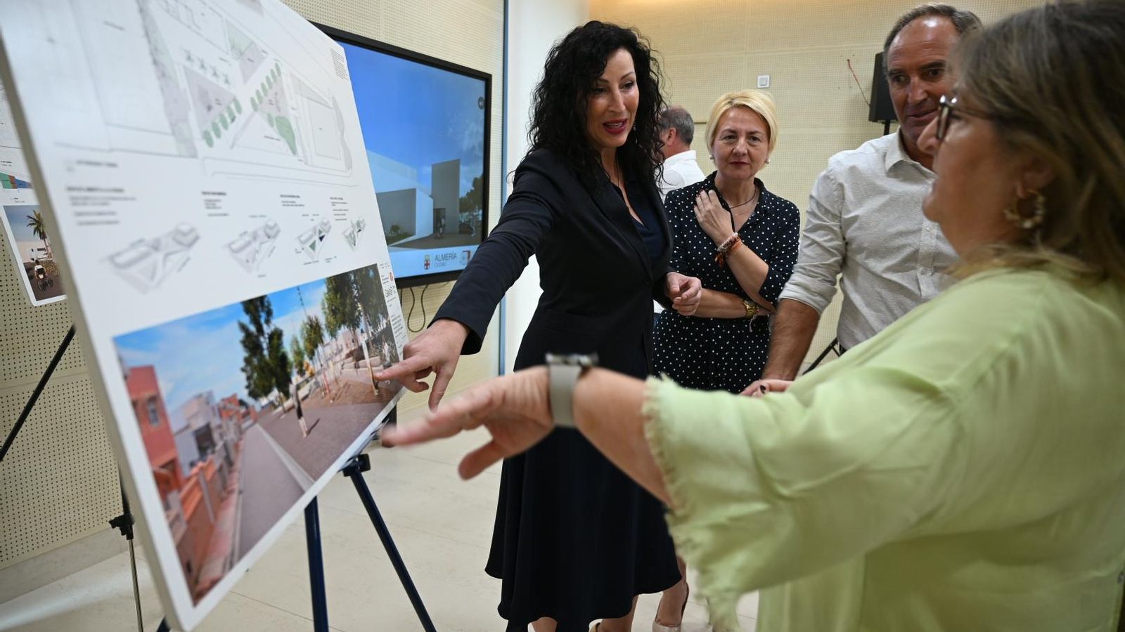 La alcaldesa, en la presentación del proyecto