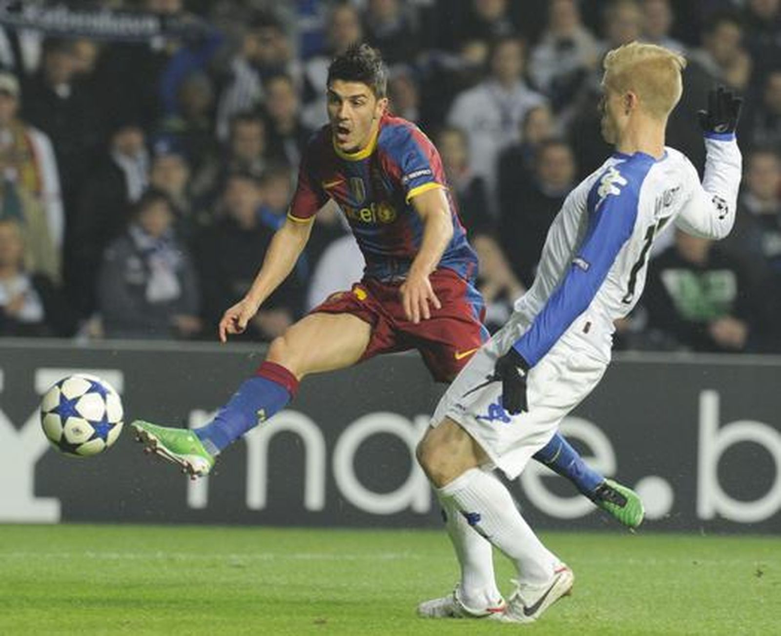 El Barcelona no pasa del empate 1-1 en Copenhague. / AFP