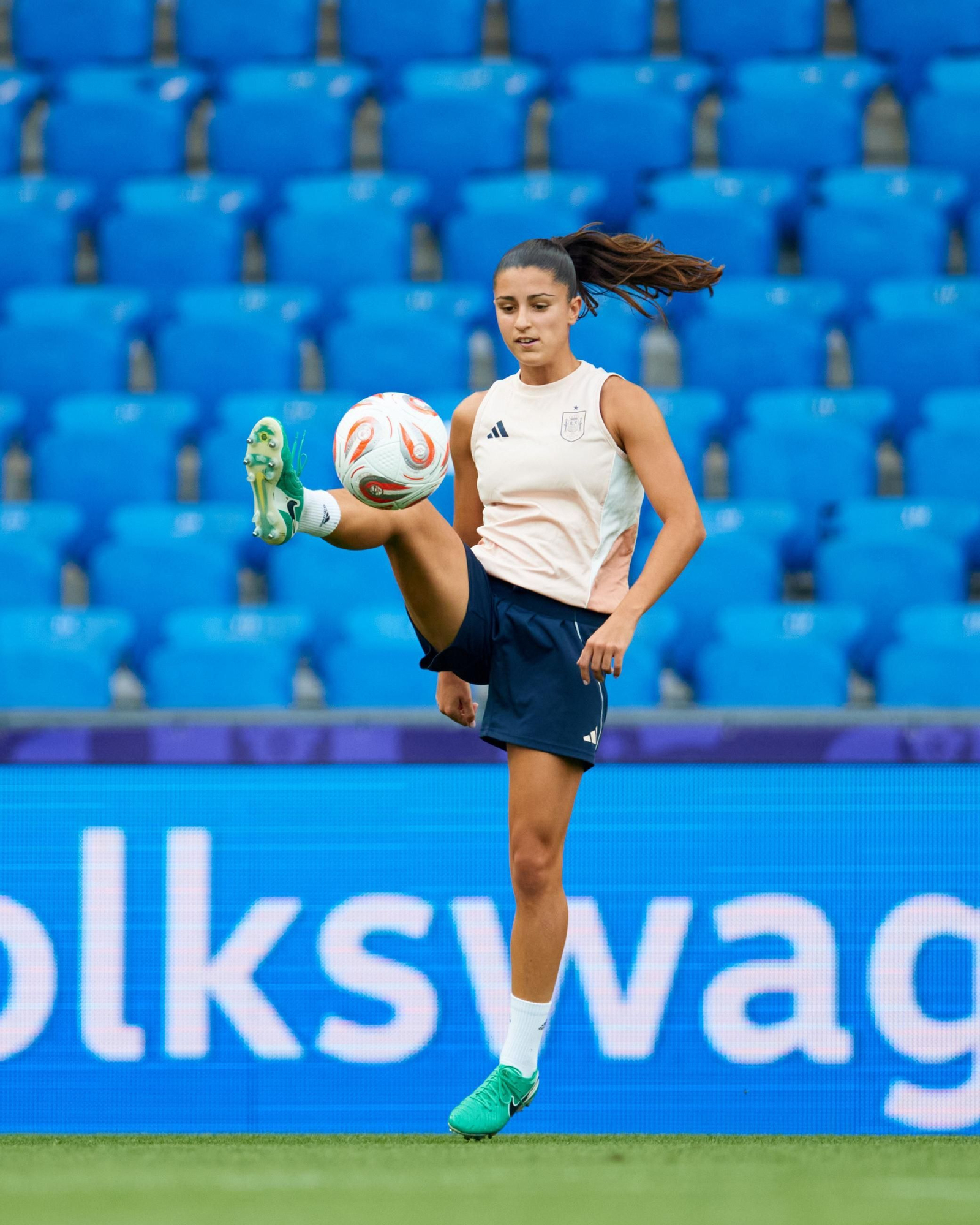 Las fotos de España antes de la final de la Eurocopa femenina