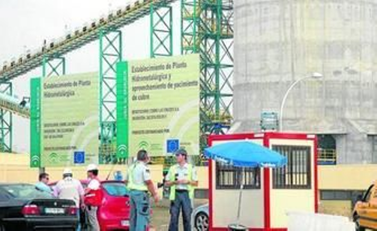 Entrada al complejo minero de Cobre Las Cruces.