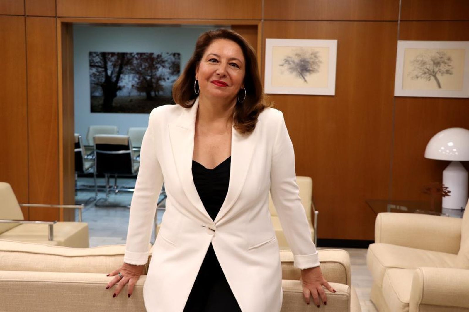 La consejera Carmen Crespo, en una de las salas de su despacho.