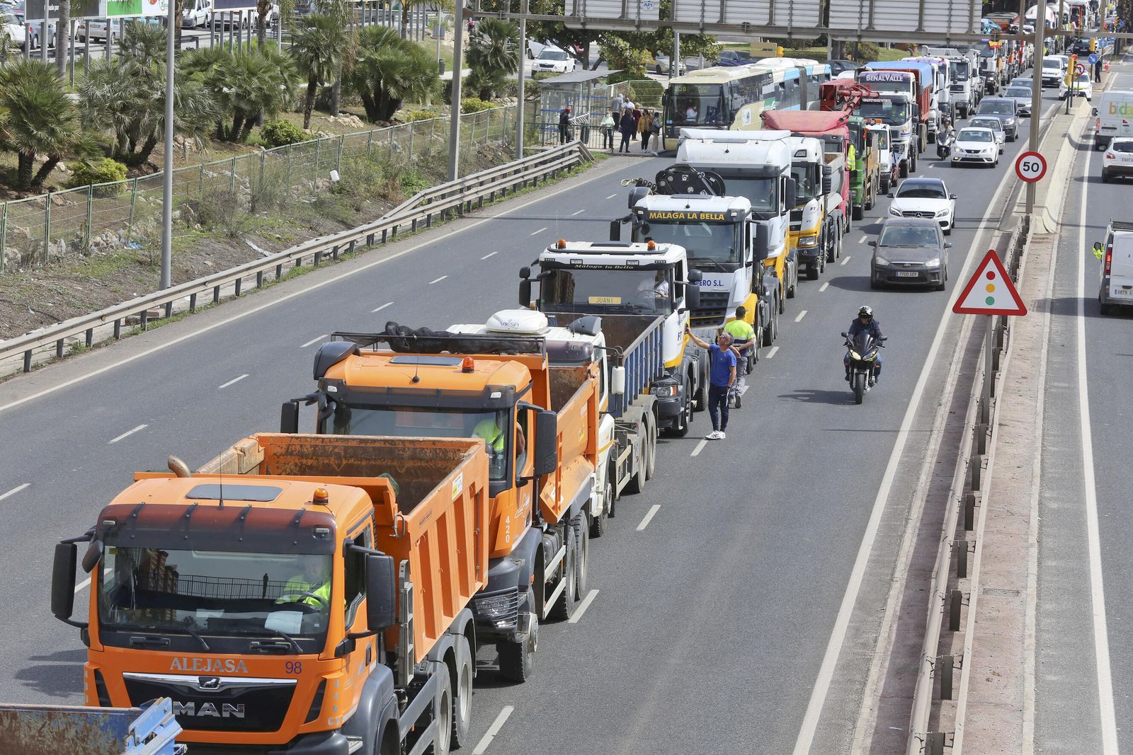 La huelga de transportistas de marzo.