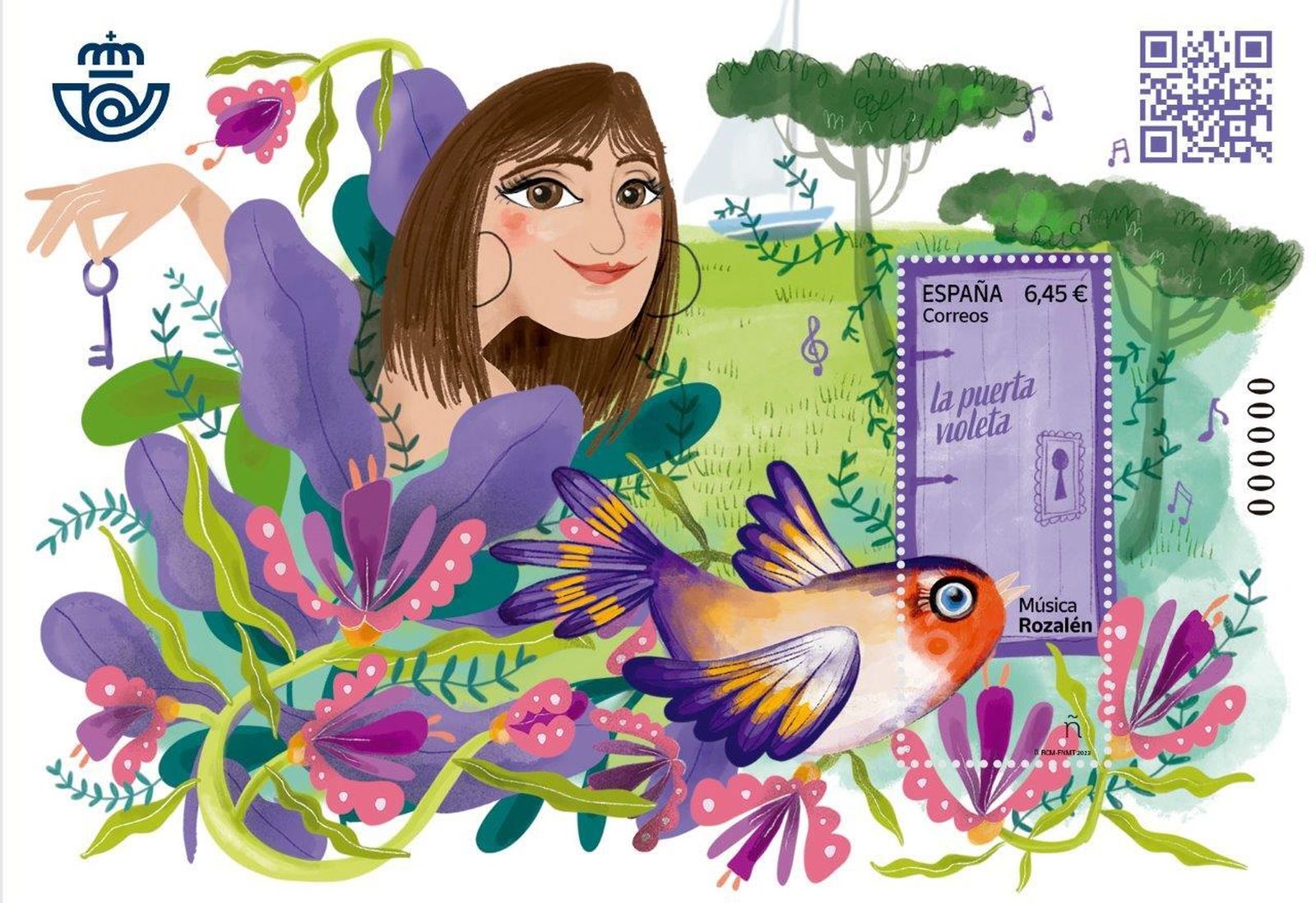 Correos emite un sello dedicado a la artista Rozalén