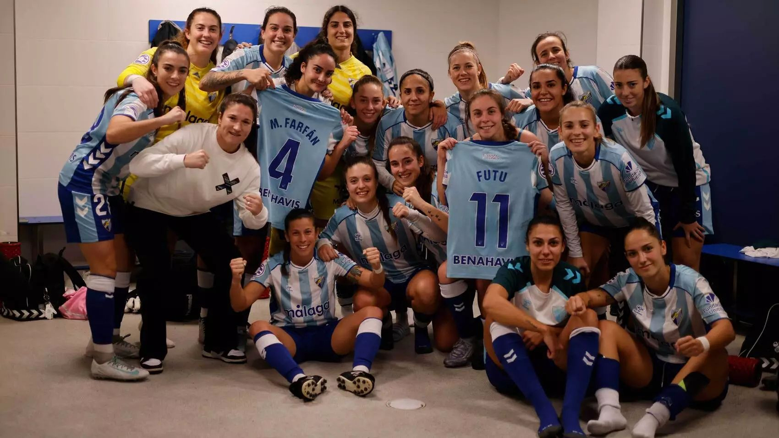 El Málaga CF Femenino celebra su visita ante el Cacereño B