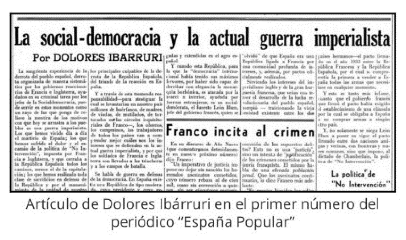 LA PASIONARIA Y LOS NAZIS