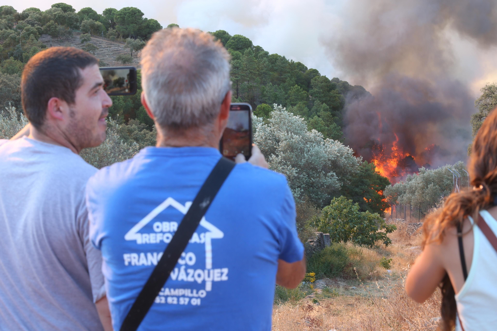 El incendio de Riotinto en imágenes