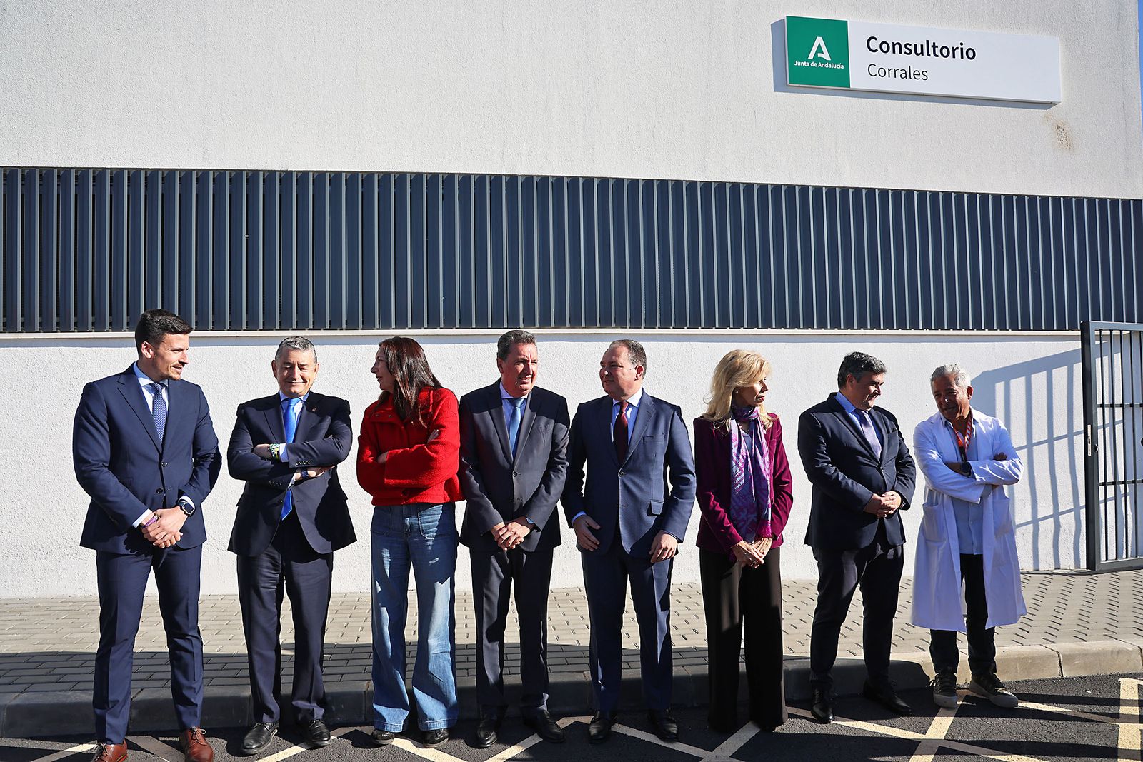 Las fotografías de la inauguración del consultorio de salud de Corrales.