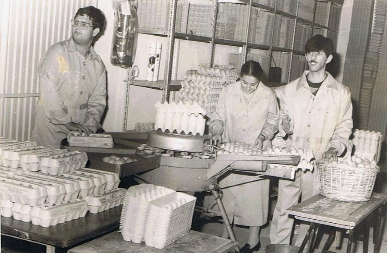 La granja de huevos Monte Calpe, en sus primeros años de funcionamiento.