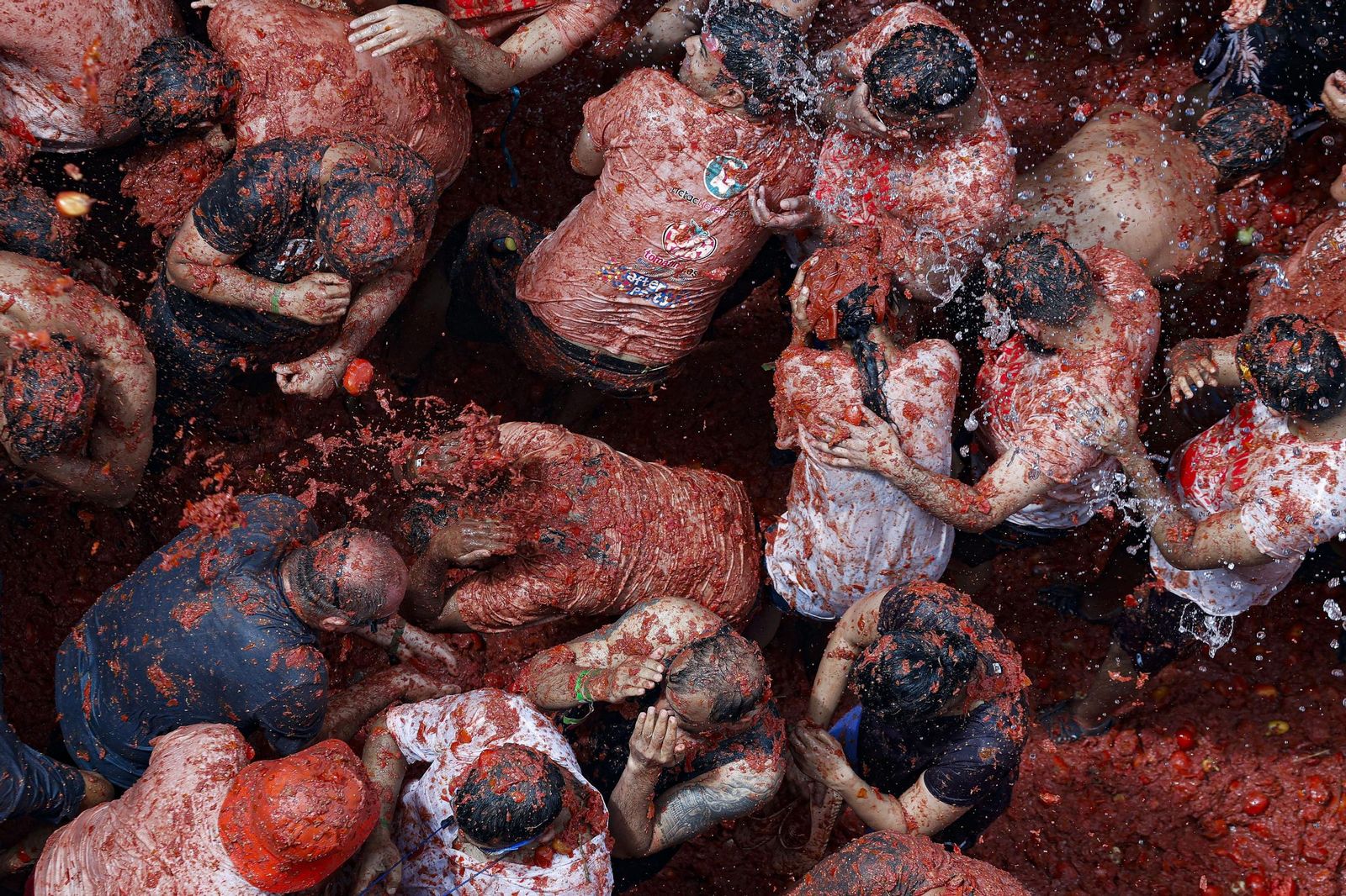 Las mejores fotos de la Tomatina de Buñuel 2025