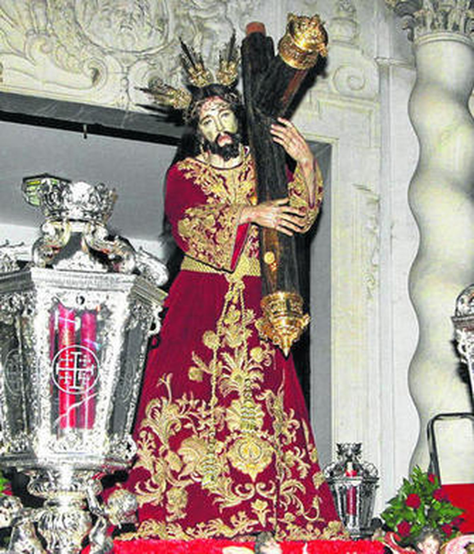 Imagen del Nazareno durante su última salida procesional.