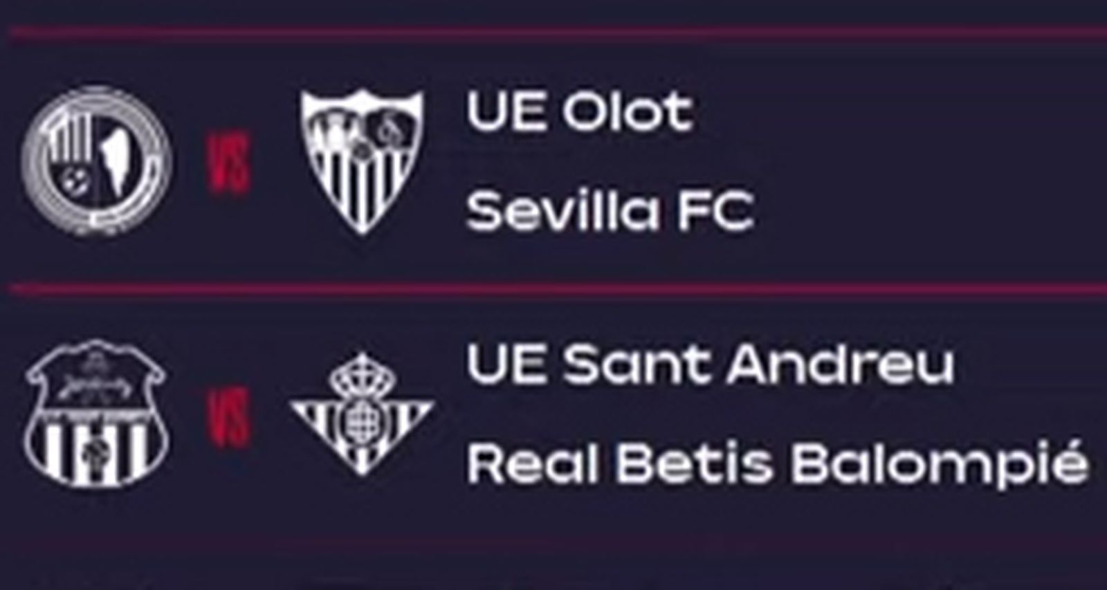 Vídeo en directo del sorteo de la Copa del Rey