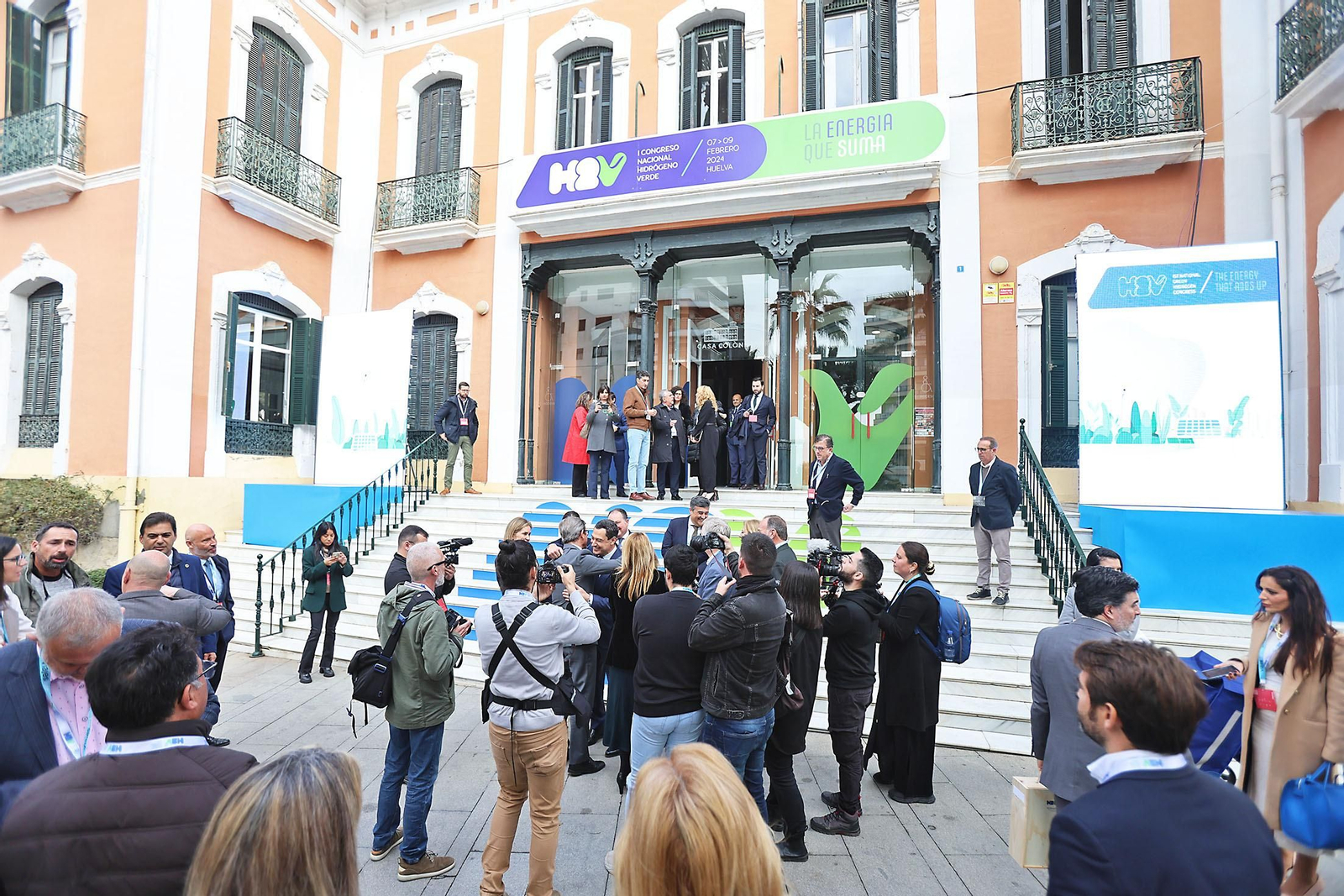 Imágenes del I Congreso Nacional de Hidrógeno Verde H2V celebrado en Huelva