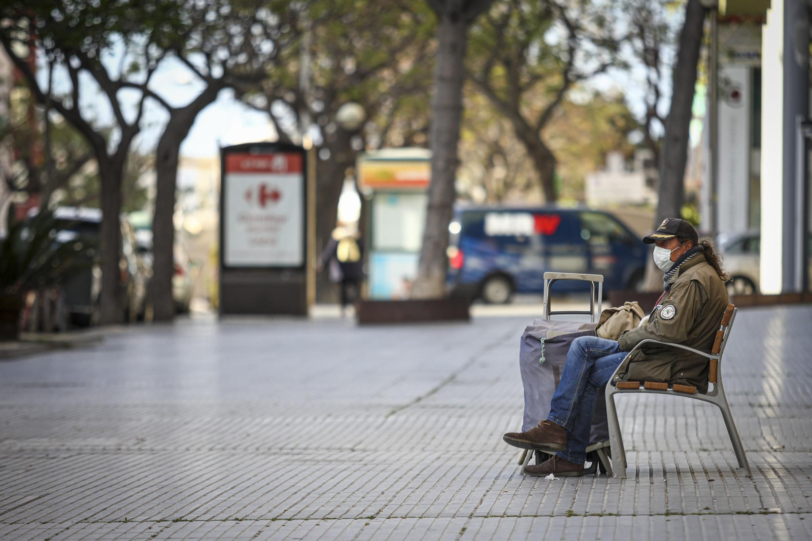 Imágenes del estado de alarma en Cádiz por el coronavirus durante la tarde del 16 de marzo