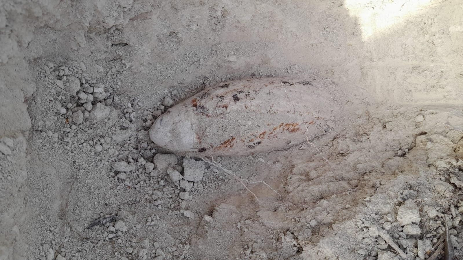 Bomba encontrada en Castro del Río.