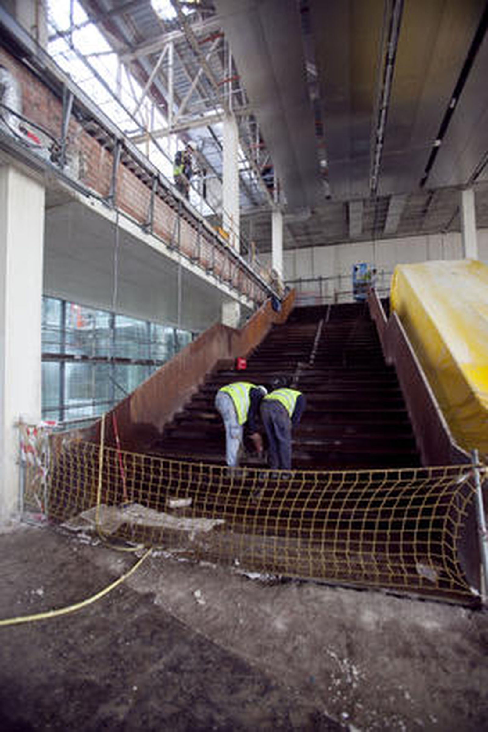 Estado de las obras de ampliación de Fibes, que espera estar en funcionamiento en los próximos meses.

Foto: Jaime Martínez