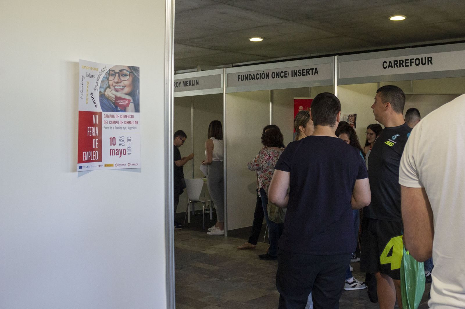 Fotos de la Feria de Empleo en la Cámara de Comercio del Campo de Gibraltar.