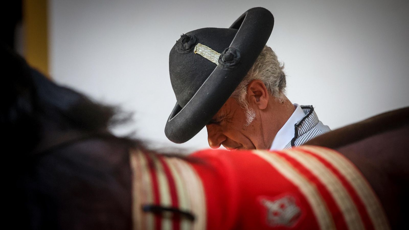 Manuel Ruiz, junto a Yente.