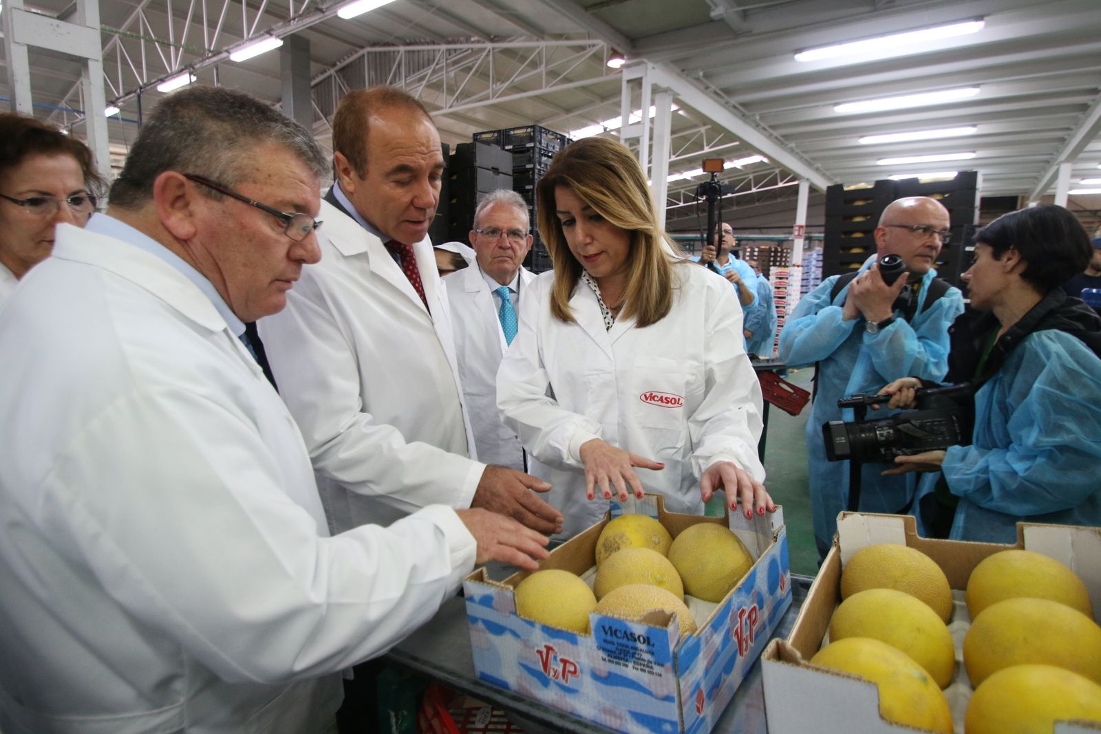 Las imágenes de la visita de Susana Díaz a Almería