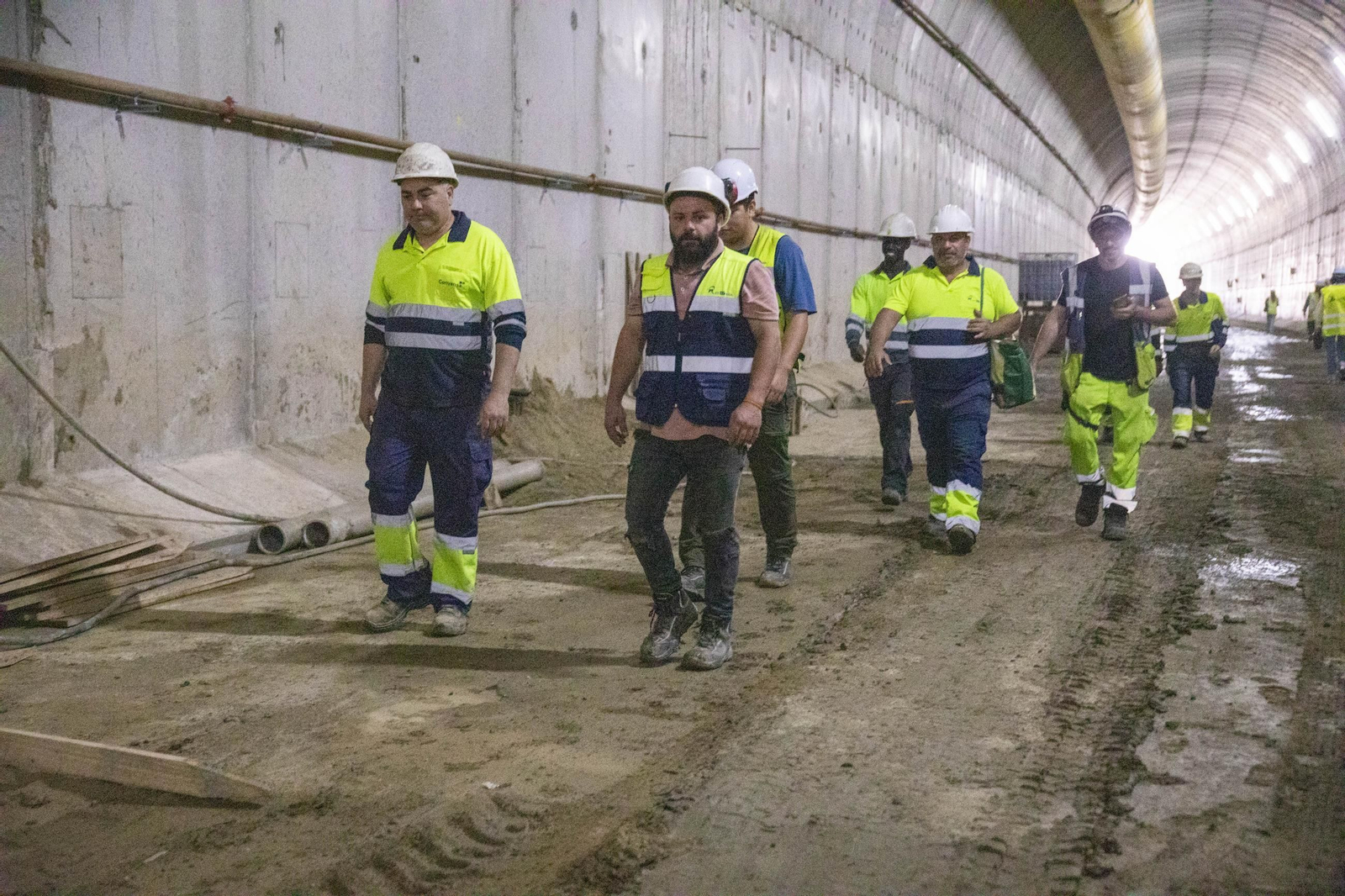 Así avanzan las obras del túnel de Viator del Ave