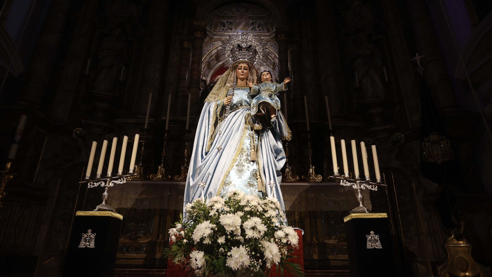 La Virgen de la Paz, titular del ex convento de la Paz.