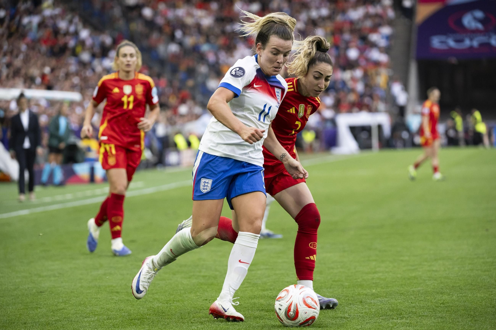 Las mejores imágenes de la final España - Inglaterra de la Eurocopa femenina