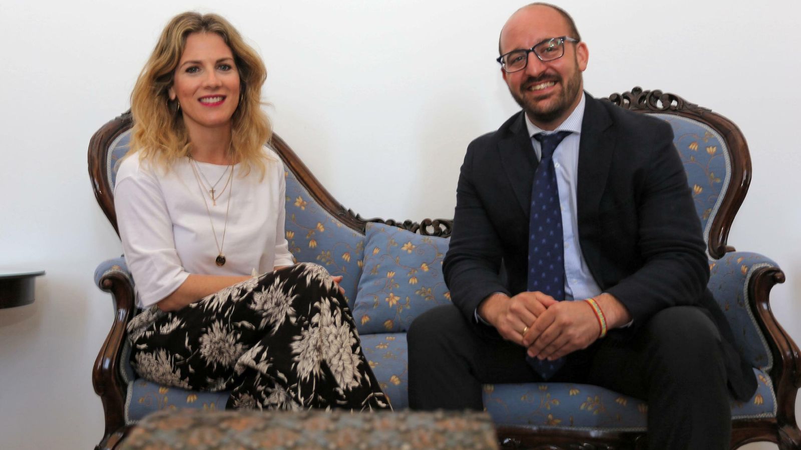 Ana Mestre y Germán Beardo, hoy en la Alcaldía.