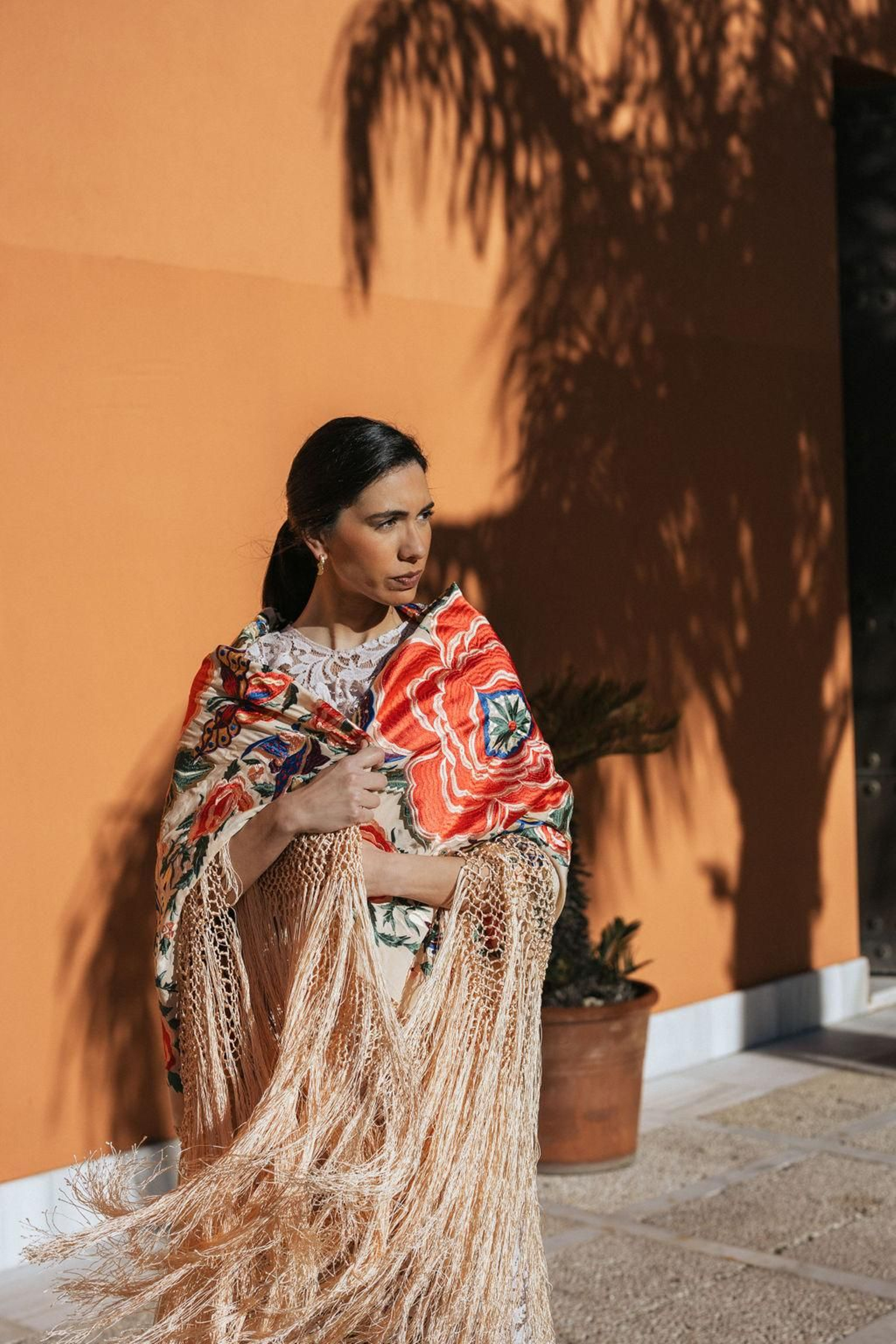 Uno de los mantones de Manila de la firma Vestir Arte.