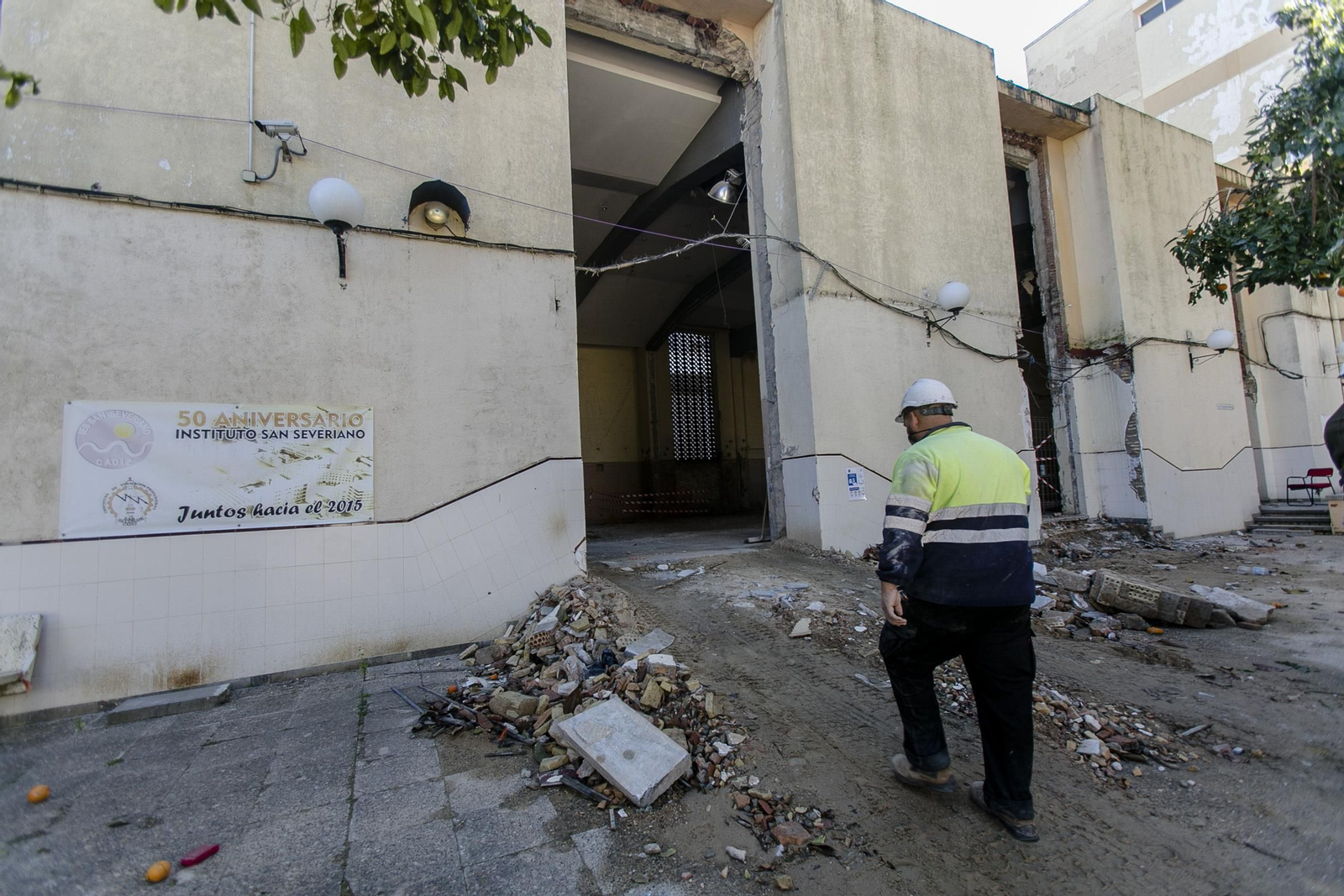 Estado de las obras hace ahora un año.