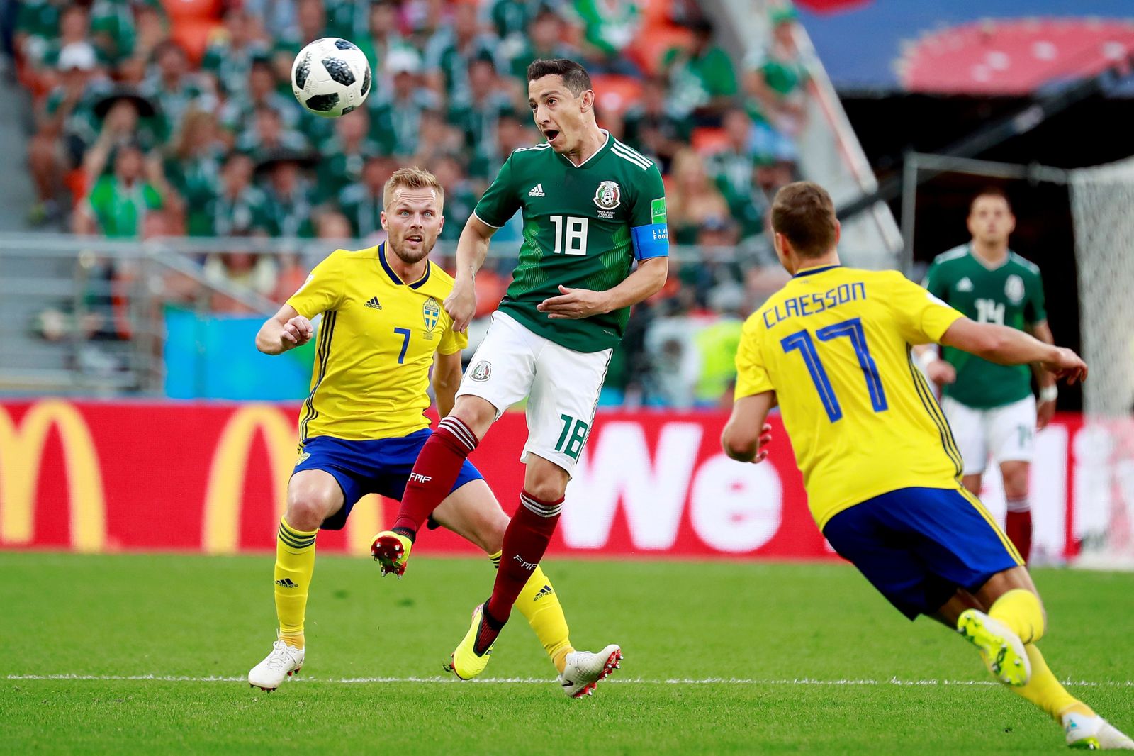 Las imágenes del México-Suecia