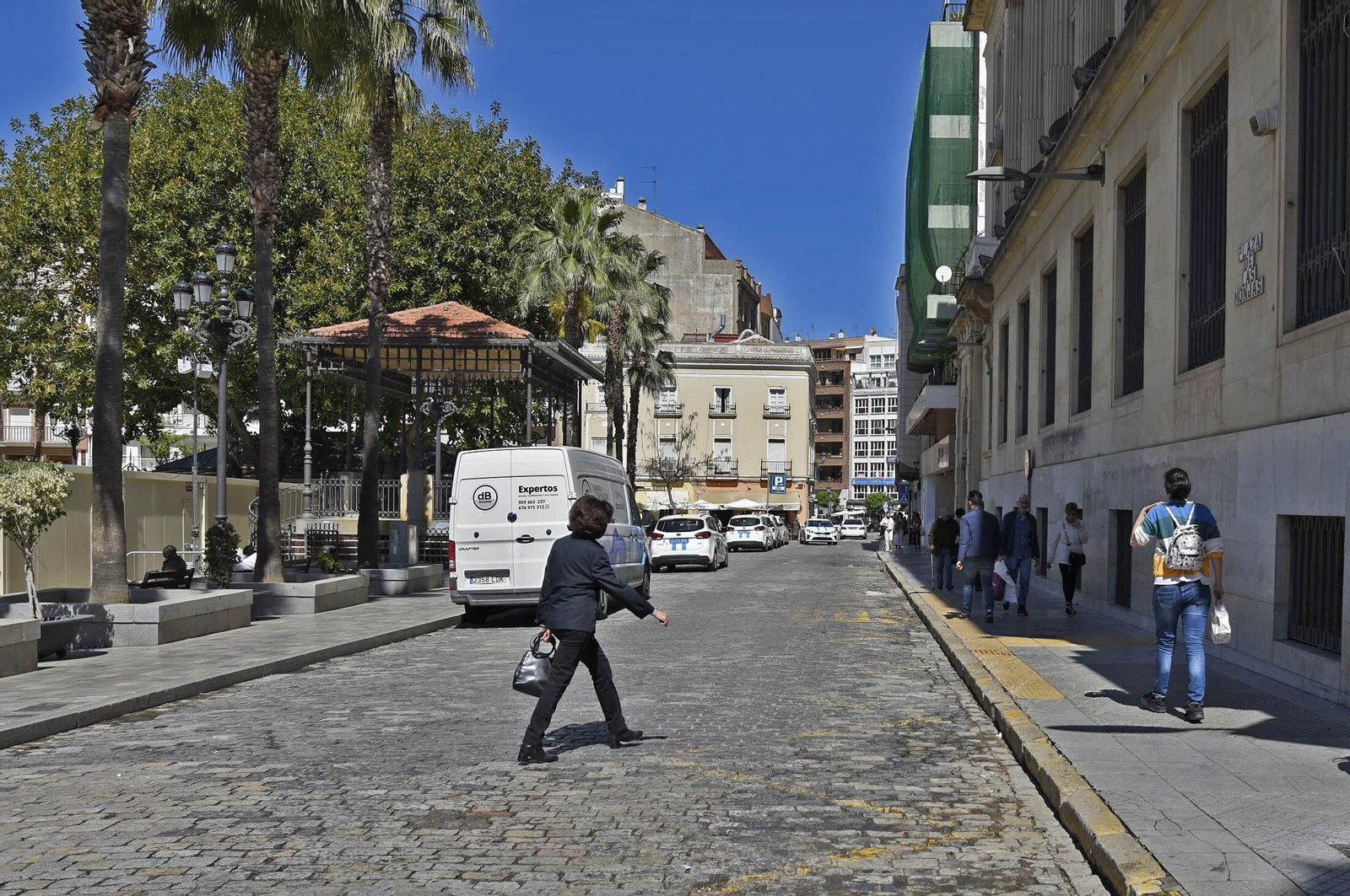 Imágenes de las calles que se incluirán en la peatonalización del centro