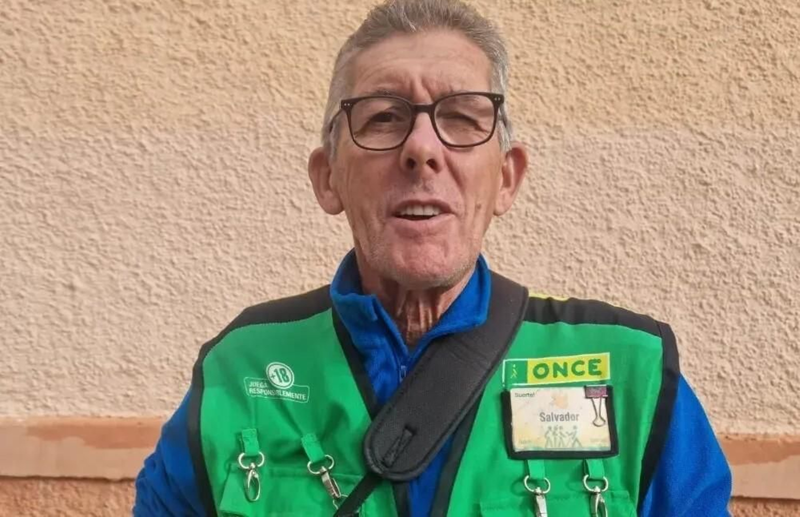 El vendedor de la ONCE, Salvador Delgado